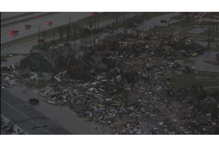 Once muertos por tornados en Texas