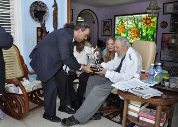 Recibió Fidel al Presidente de la Asociación de Comités Olímpicos Nacionales