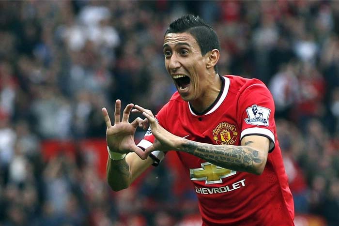 Di María lidera la primera victoria del United en el debut de Falcao