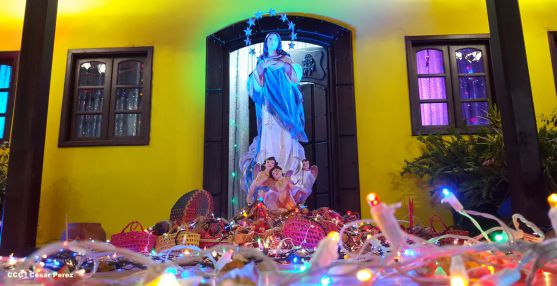 Altares marianos en Avenida de Bolívar a Chávez