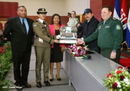 Daniel y Rosario presiden graduación de cadetes del Ejército de Nicaragua