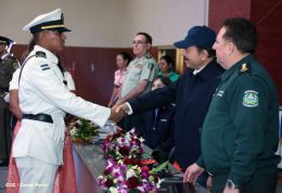 Daniel y Rosario presiden graduación de cadetes del Ejército de Nicaragua
