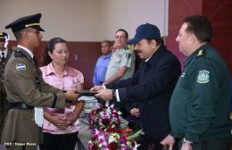Daniel y Rosario presiden graduación de cadetes del Ejército de Nicaragua