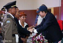 Daniel y Rosario presiden graduación de cadetes del Ejército de Nicaragua