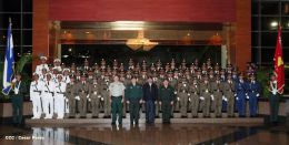 Daniel y Rosario presiden graduación de cadetes del Ejército de Nicaragua