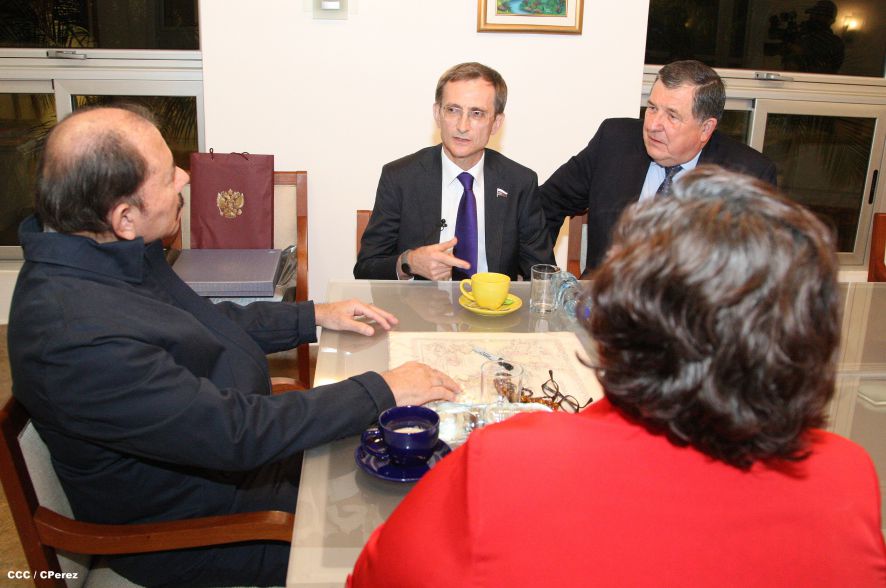 Presidente Daniel se reúne con Vicepresidente de la Duma Estatal de la Asamblea Federal de Rusia