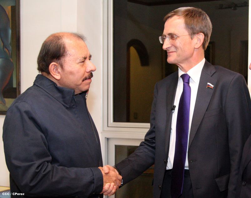 Presidente Daniel se reúne con Vicepresidente de la Duma Estatal de la Asamblea Federal de Rusia