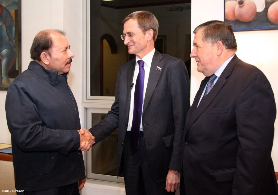 Presidente Daniel se reúne con Vicepresidente de la Duma Estatal de la Asamblea Federal de Rusia