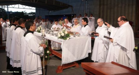 Un mar de católicos participan en primera misa del 2016