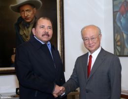 Presidente Daniel se reúne con el Director General del Organismo Internacional de Energía Atómica (OIEA), Yukiya Amano