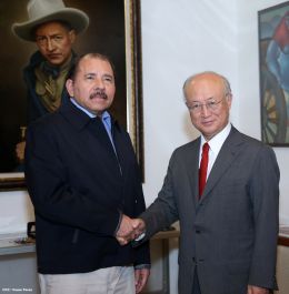 Presidente Daniel se reúne con el Director General del Organismo Internacional de Energía Atómica (OIEA), Yukiya Amano