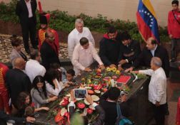 Daniel participa en homenaje a Chávez en el Cuartel de la Montaña