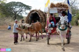 Inicia viaje de carretas peregrinas hacia el Santuario de Popoyuapa