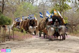 Inicia viaje de carretas peregrinas hacia el Santuario de Popoyuapa
