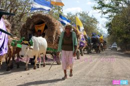 Inicia viaje de carretas peregrinas hacia el Santuario de Popoyuapa