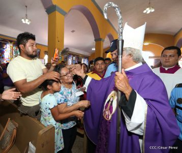 Cardenal Leopoldo Brenes celebra eucaristía en Santuario Nacional de Jesús del Rescate