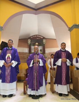Cardenal Leopoldo Brenes celebra eucaristía en Santuario Nacional de Jesús del Rescate