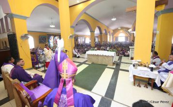 Cardenal Leopoldo Brenes celebra eucaristía en Santuario Nacional de Jesús del Rescate