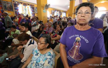 Cardenal Leopoldo Brenes celebra eucaristía en Santuario Nacional de Jesús del Rescate