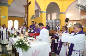 Cardenal Leopoldo Brenes celebra eucaristía en Santuario Nacional de Jesús del Rescate