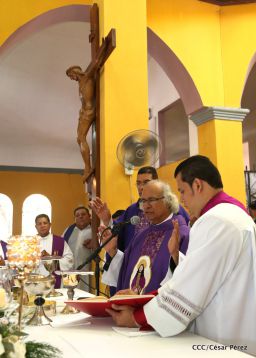 Cardenal Leopoldo Brenes celebra eucaristía en Santuario Nacional de Jesús del Rescate