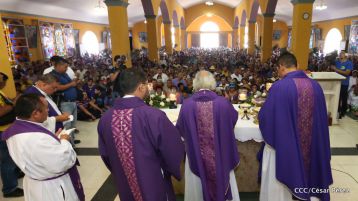 Cardenal Leopoldo Brenes celebra eucaristía en Santuario Nacional de Jesús del Rescate