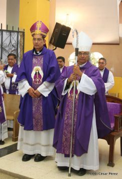 Cardenal Leopoldo Brenes celebra eucaristía en Santuario Nacional de Jesús del Rescate