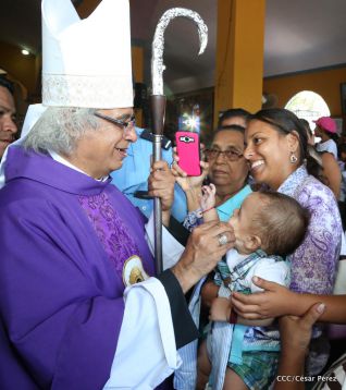Cardenal Leopoldo Brenes celebra eucaristía en Santuario Nacional de Jesús del Rescate