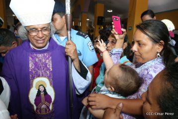 Cardenal Leopoldo Brenes celebra eucaristía en Santuario Nacional de Jesús del Rescate