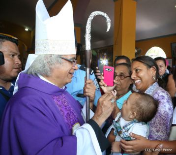Cardenal Leopoldo Brenes celebra eucaristía en Santuario Nacional de Jesús del Rescate