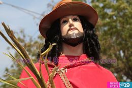 Procesión de Jesús del Triunfo en la Catedral de Managua