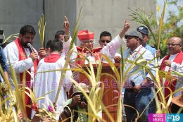 Procesión de Jesús del Triunfo en la Catedral de Managua