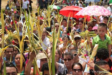 Procesión de Jesús del Triunfo en la Catedral de Managua