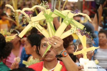 Procesión de Jesús del Triunfo en la Catedral de Managua