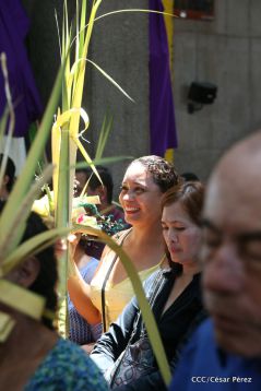Procesión de Jesús del Triunfo en la Catedral de Managua