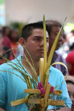 Procesión de Jesús del Triunfo en la Catedral de Managua