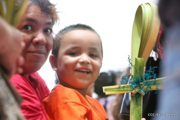 Procesión de Jesús del Triunfo en la Catedral de Managua