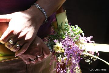 Procesión de Jesús del Triunfo en la Catedral de Managua