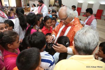 Procesión de Jesús del Triunfo en la Catedral de Managua