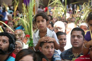 Procesión de Jesús del Triunfo en la Catedral de Managua