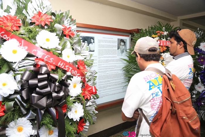 Homenaje Juventud Sandinista a Julio Buitrago