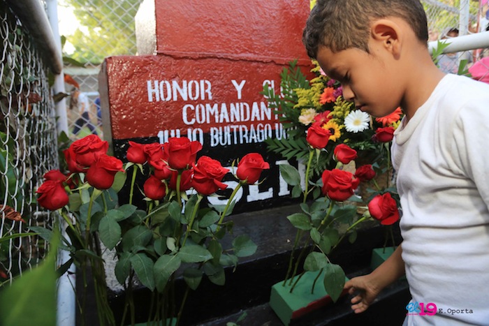 Homenaje Juventud Sandinista a Julio Buitrago