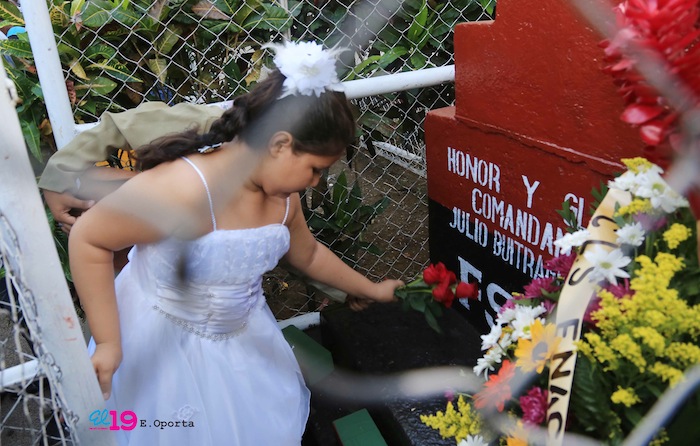 Homenaje Juventud Sandinista a Julio Buitrago