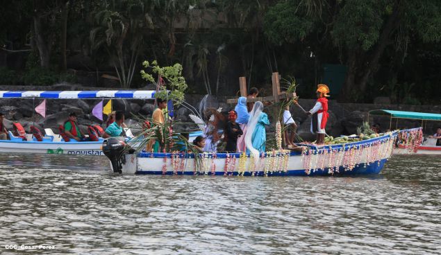 Viacrucis Acuático en el Lago Cocibolca