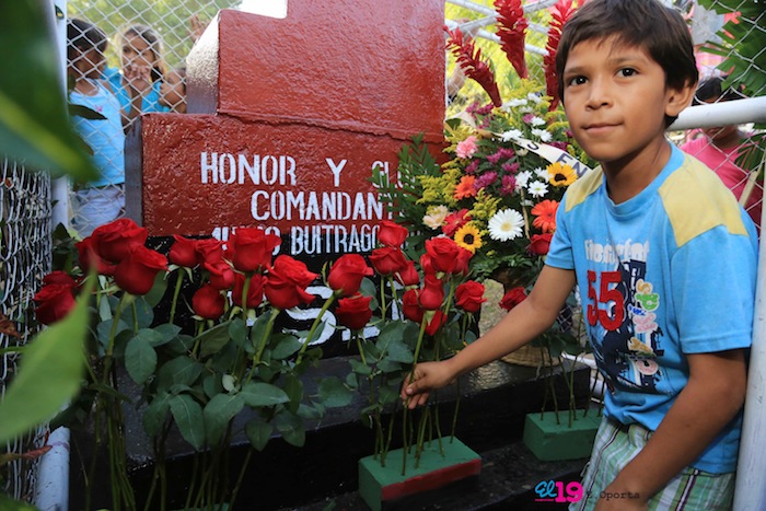 Homenaje Juventud Sandinista a Julio Buitrago