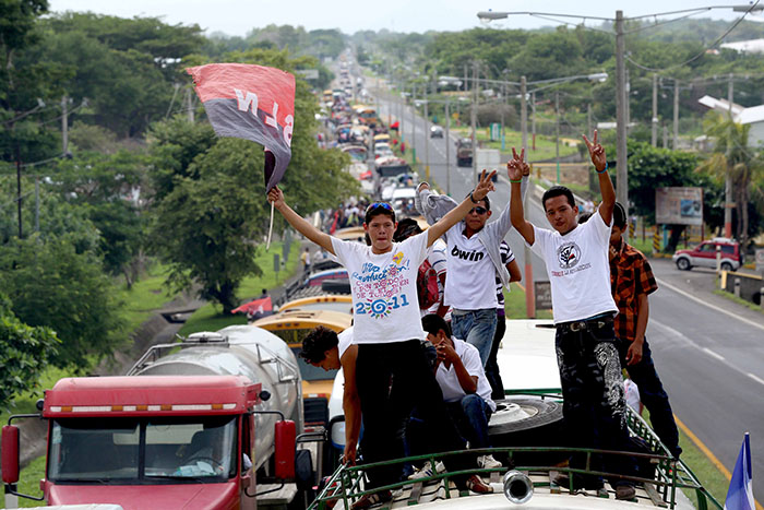 Caravanas llegan a Managua para el 34/19!