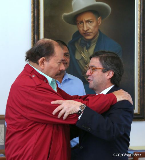 Presidente Daniel Ortega recibe a Luis Alberto Moreno, presidente del BID