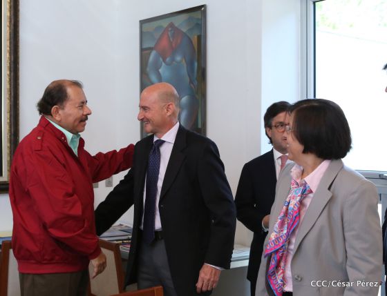Presidente Daniel Ortega recibe a Luis Alberto Moreno, presidente del BID