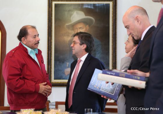 Presidente Daniel Ortega recibe a Luis Alberto Moreno, presidente del BID
