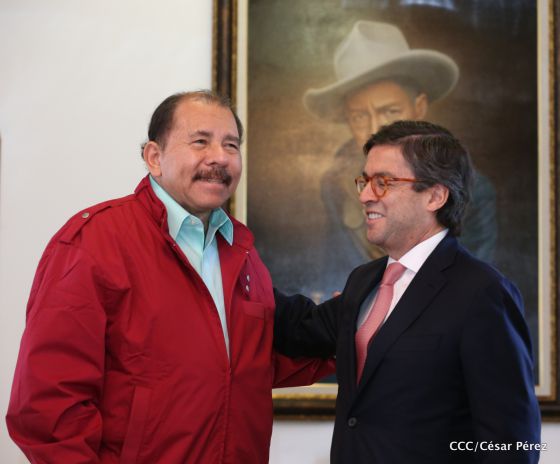 Presidente Daniel Ortega recibe a Luis Alberto Moreno, presidente del BID